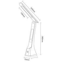 Lampka na biurko CRUZ biała 1xLED 4W