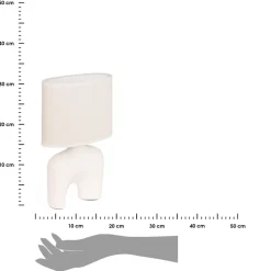 Lampka nocna 31,5 cm biała Gaby