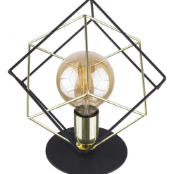 Lampka Nocna ALAMBRE Czarny Złoty 28,5 cm