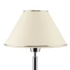 Lampka Nocna BEGAMO Srebrny Ecru Abażur 1xE27 52 cm
