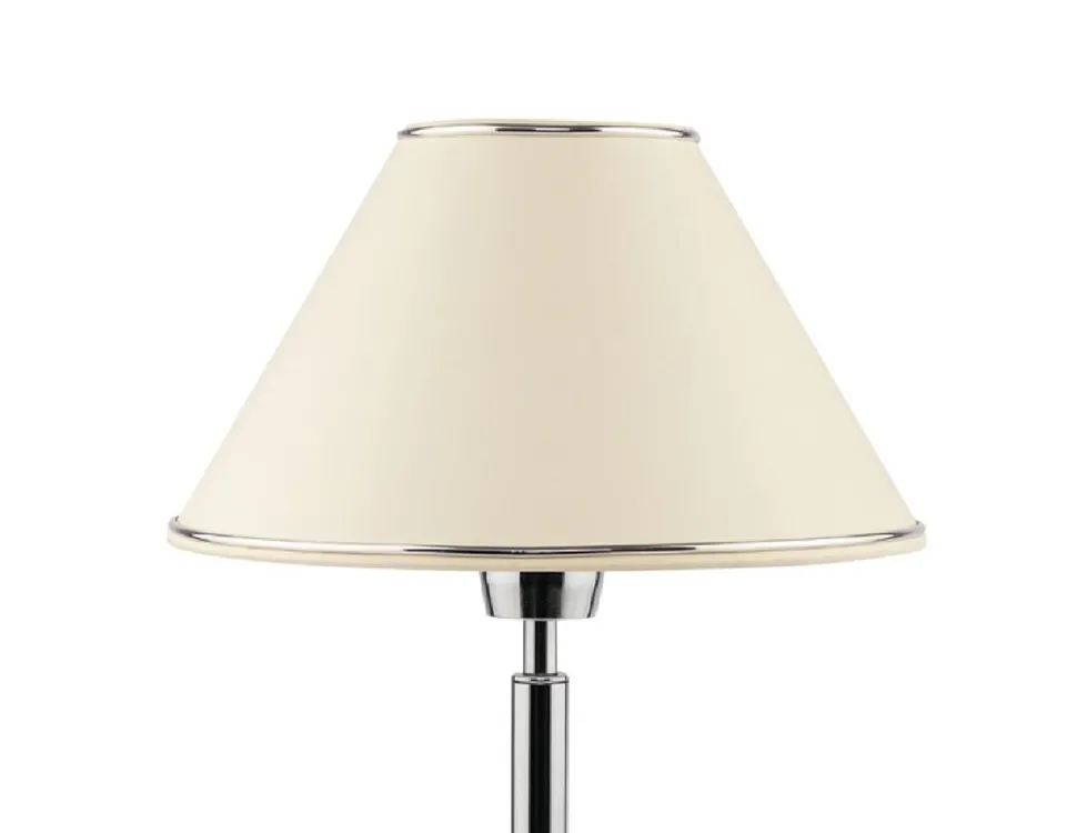 Lampka Nocna BEGAMO Srebrny Ecru Abażur 1xE27 52 cm