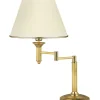 Lampka Nocna CLASSIC Złoty Ecru Abażur Regulowana 1xE27 56cm