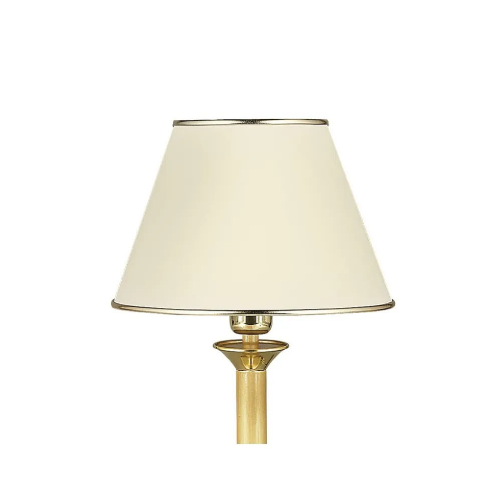 Lampka Nocna CLASSIC Złoty Ecru Abażur 1xE27 44cm
