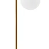 Lampka Nocna FEME Złoty Biały Szklany Klosz 1xG9 50 cm