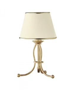 Lampka Nocna LAURA Patyna Ecru Abażur 1xE27 38 cm