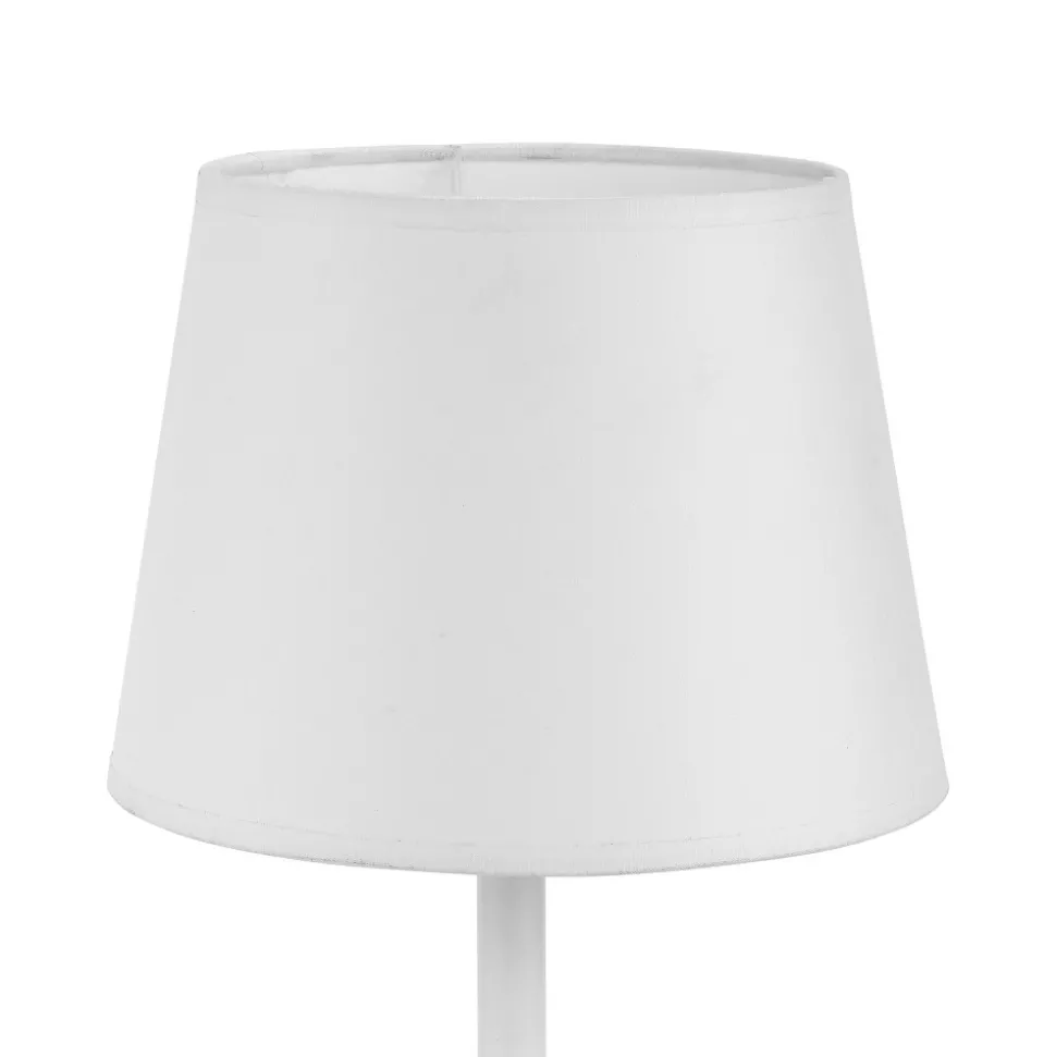 Lampka Nocna MAJA Biały Abażur 36cm