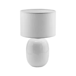 Lampka Nocna MELODY Biały Abażur 48cm