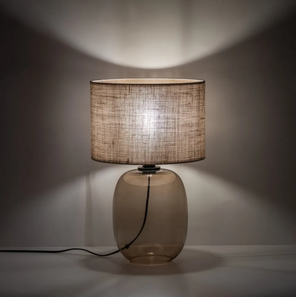 Lampka Nocna MELODY Topaz Juta Boho 48cm