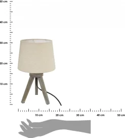 Lampka nocna na trójnogu Aria Beige
