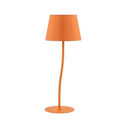 Lampka Nocna NICOLA Pomarańczowy Abażur 1xE27 37cm