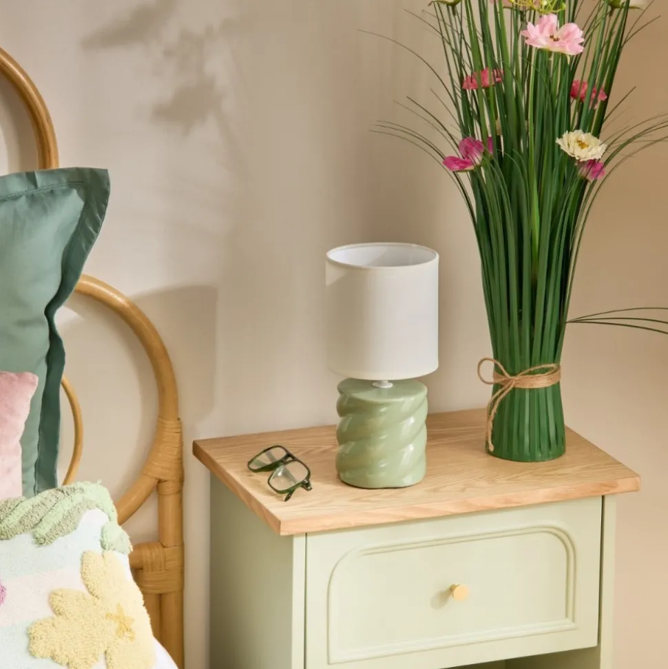 Lampka nocna Noly 27 cm zielona