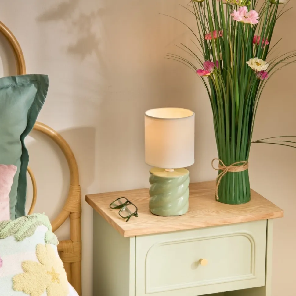 Lampka nocna Noly 27 cm zielona