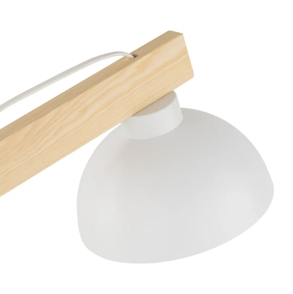 Lampka Nocna OSLO Biały Metalowy Klosz 52cm