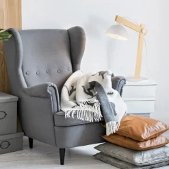 Lampka Nocna OSLO Biały Metalowy Klosz 52cm