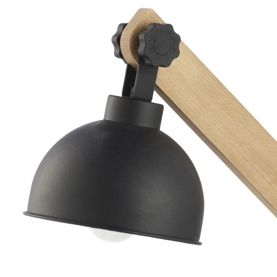 Lampka Nocna OSLO Brązowy Metalowy Klosz 1xE27