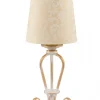 Lampka Nocna SOFIA Złoty Beżowy Abażur 1xE27 45 cm
