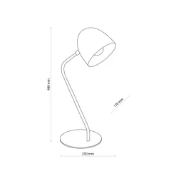 Lampka Nocna SOHO Metalowa Czarny 48cm