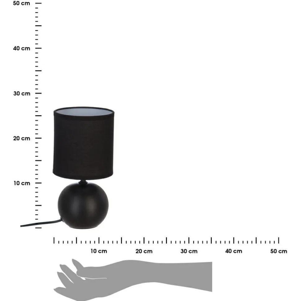 Lampka nocna Timeo czarna 25 cm