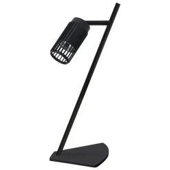 Lampka Nocna VERTICAL Regulowana Czarny Metalowy Klosz 1xGU10 42cm