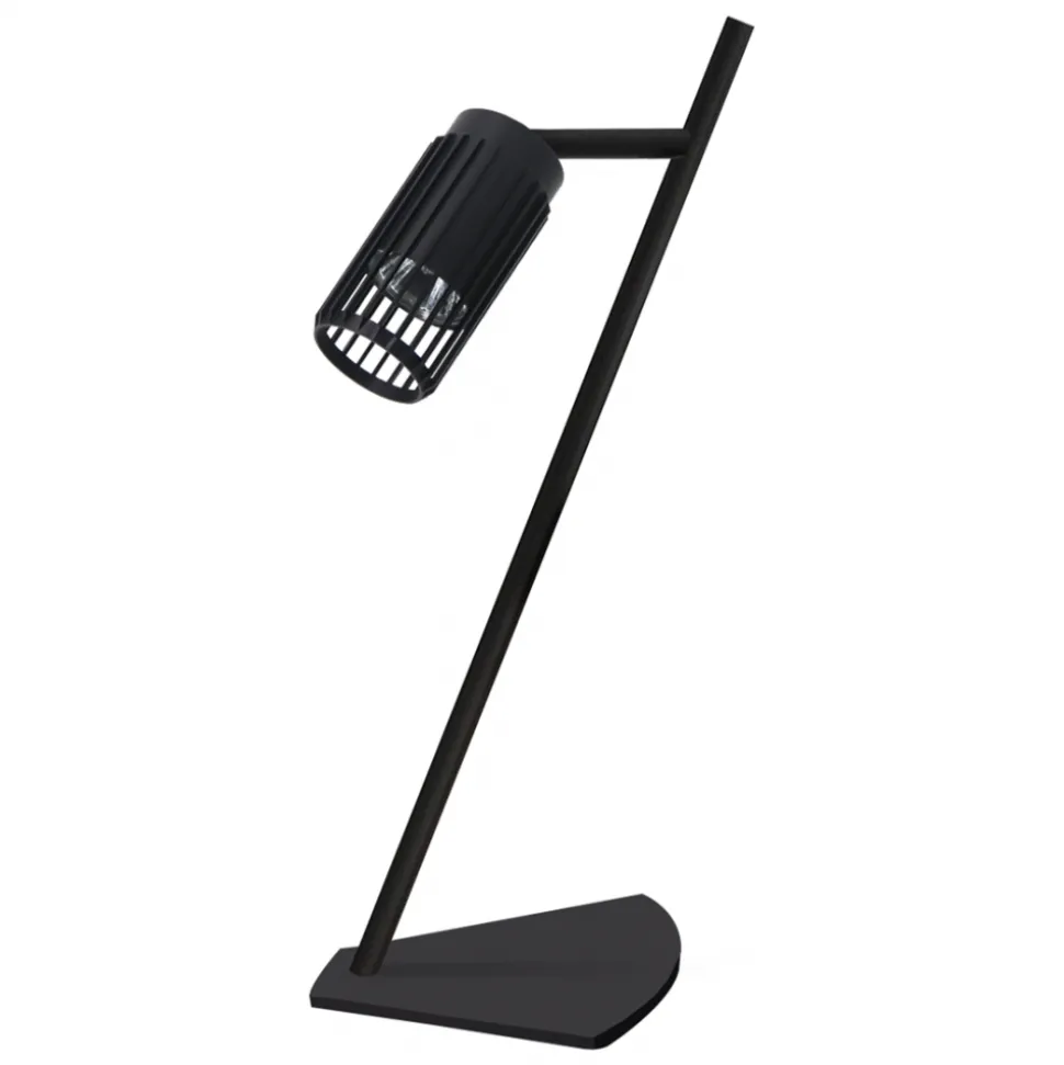 Lampka Nocna VERTICAL Regulowana Czarny Metalowy Klosz 1xGU10 42cm