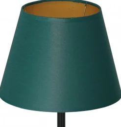 Lampka Stołowa ARDEN Zielony Złoty Abażur Stożek 1xE27 33cm