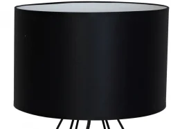 Lampka Stołowa BASKET NEW Czarny Biały Abażur 1xE27 44cm
