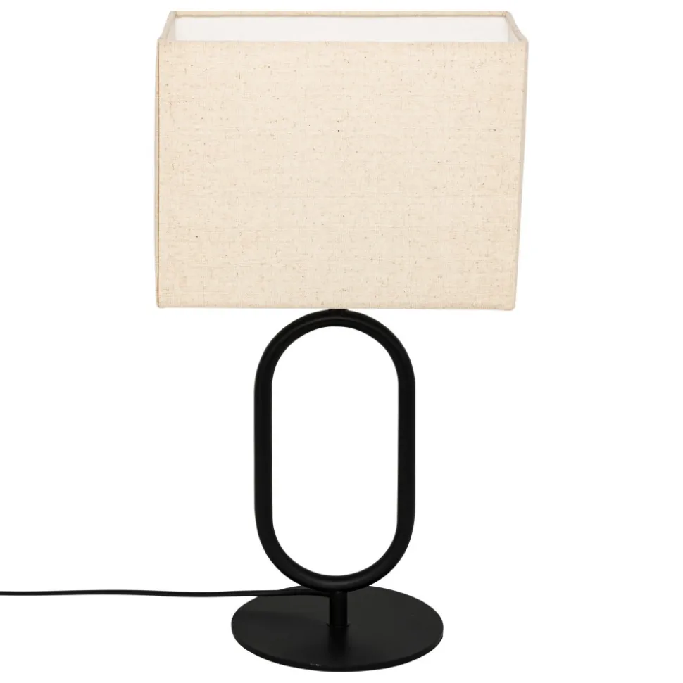 Lampka stołowa czarna Alec 52 cm