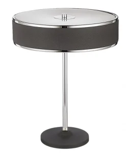 Lampka Stołowa JAZZ Srebrny Czarny 2xE14 47 cm