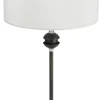 Lampka Stołowa KASZMIR Czarny Biały Abażur 1xE27 54 cm
