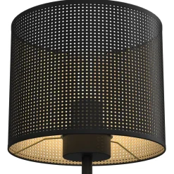 Lampka Stołowa LOFT SHADE Czarny Złoty Klosz z Tworzywa 1xE27 34cm