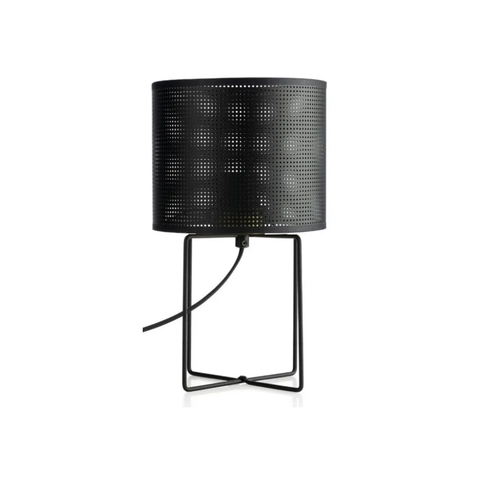 Lampka Stołowa LOFT SHADE Czarny Klosz z Tworzywa 1xE27 31cm