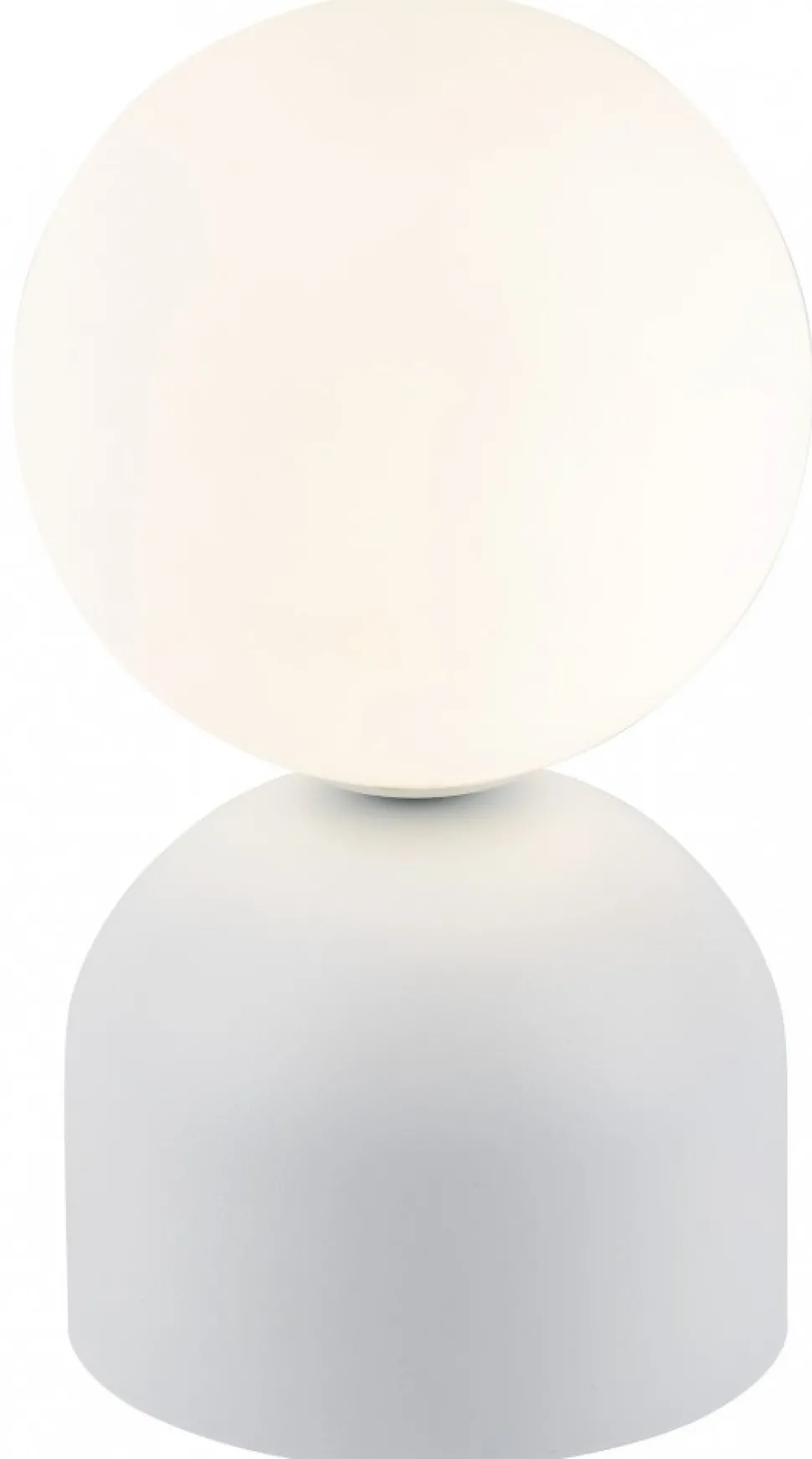 Lampka Stołowa MIKI Biały Szklany Klosz 1xG9 21cm