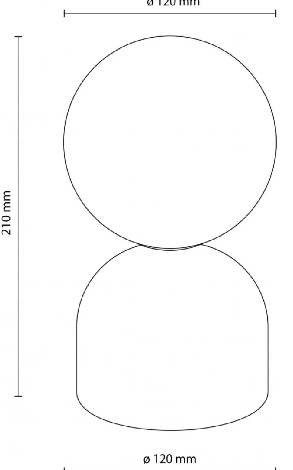 Lampka Stołowa MIKI Pomarańczowy Szklany Klosz 1xG9 21cm