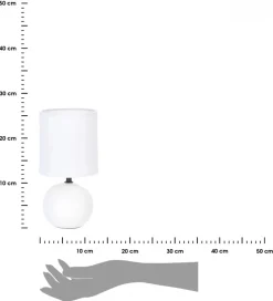 Lampka stołowa Timeo Biała Matowa 25 cm