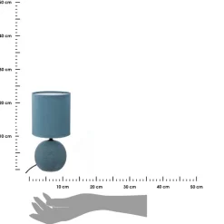 Lampka stołowa Timeo niebieska 25 cm
