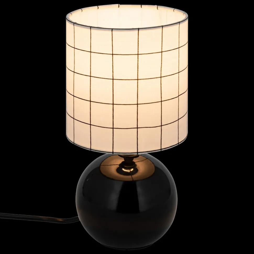 Lampka stołowa Timeo W kratkę 25 cm