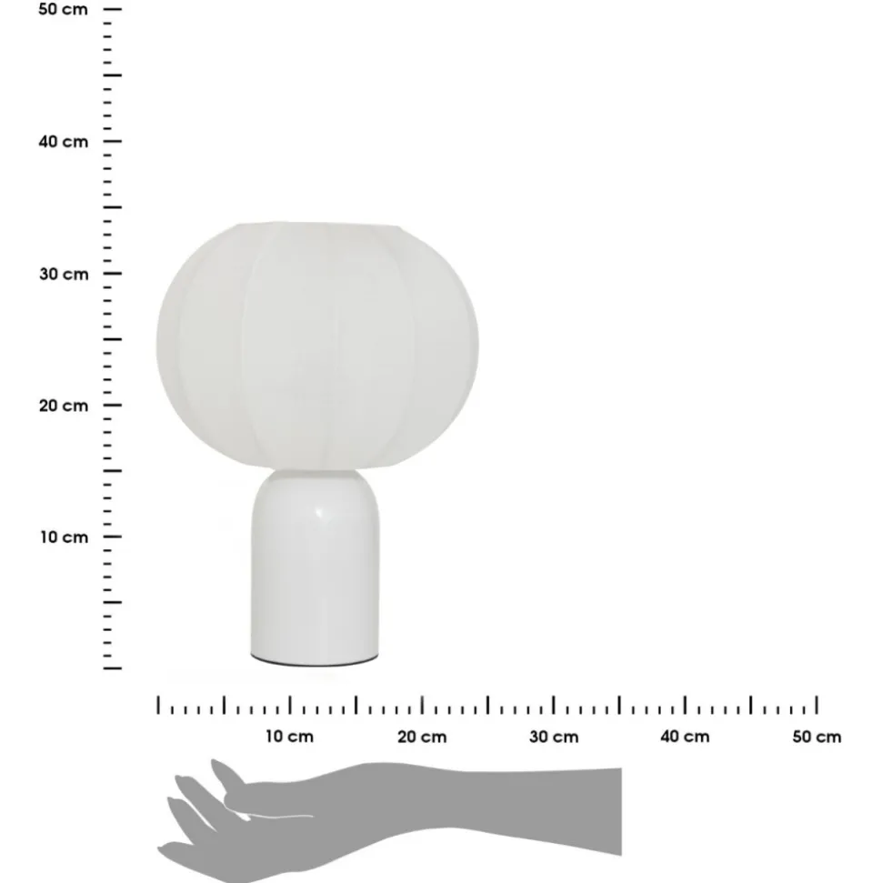 Lampka stołowa Tobie 33 cm biała