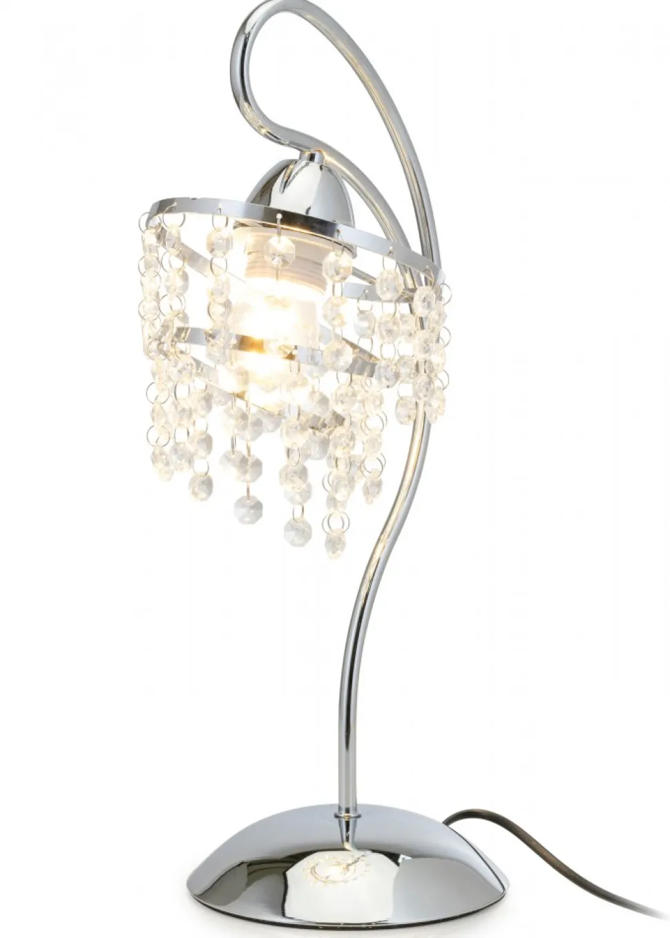 Lampka stołowa z kryształkami Crystal VIII 1xE27