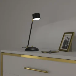 Lampka Biurkowa ARENA Czarny Złoty 1xGX53 40cm * Eko-light