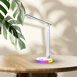 Lampka Biurkowa Bruno White 5W LED RGB * Eko-light New