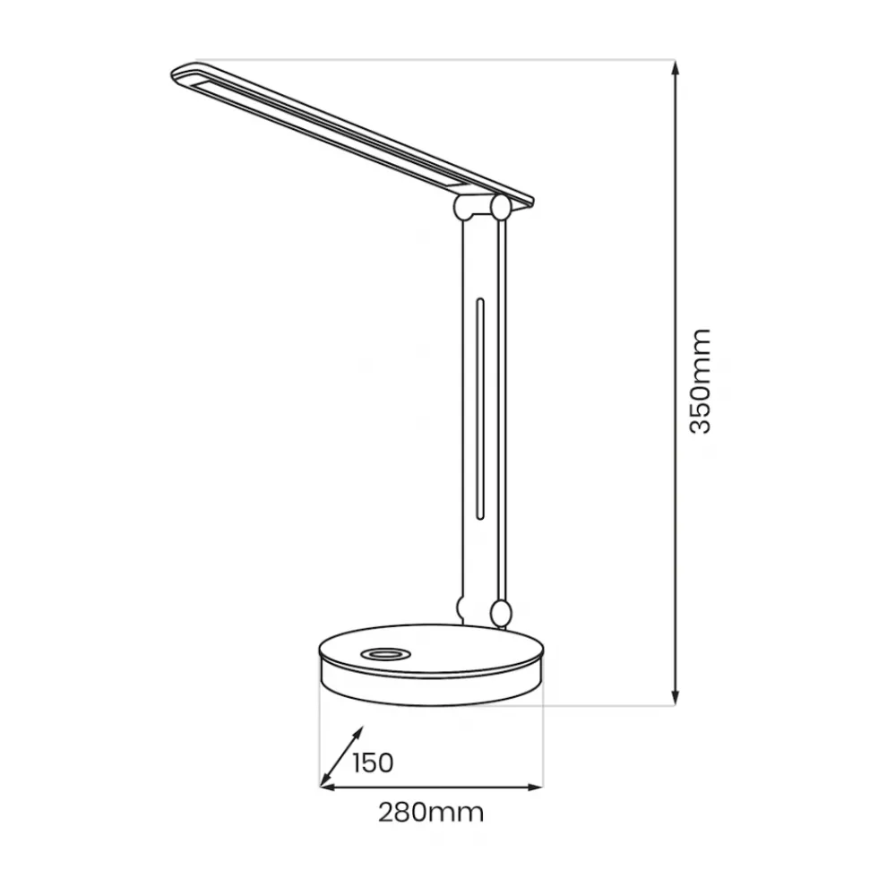 Lampka Biurkowa Bruno White 5W LED RGB * Eko-light New