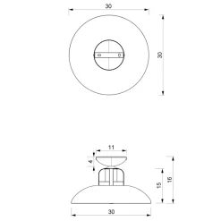 Lampka Biurkowa FELIX Czarny Złoty Metalowy Klosz 1xE27 45cm * Eko-light