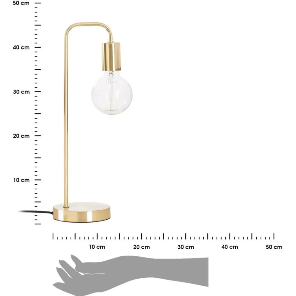 Lampka biurkowa Keli złota 45 cm * Atmosphera Discount