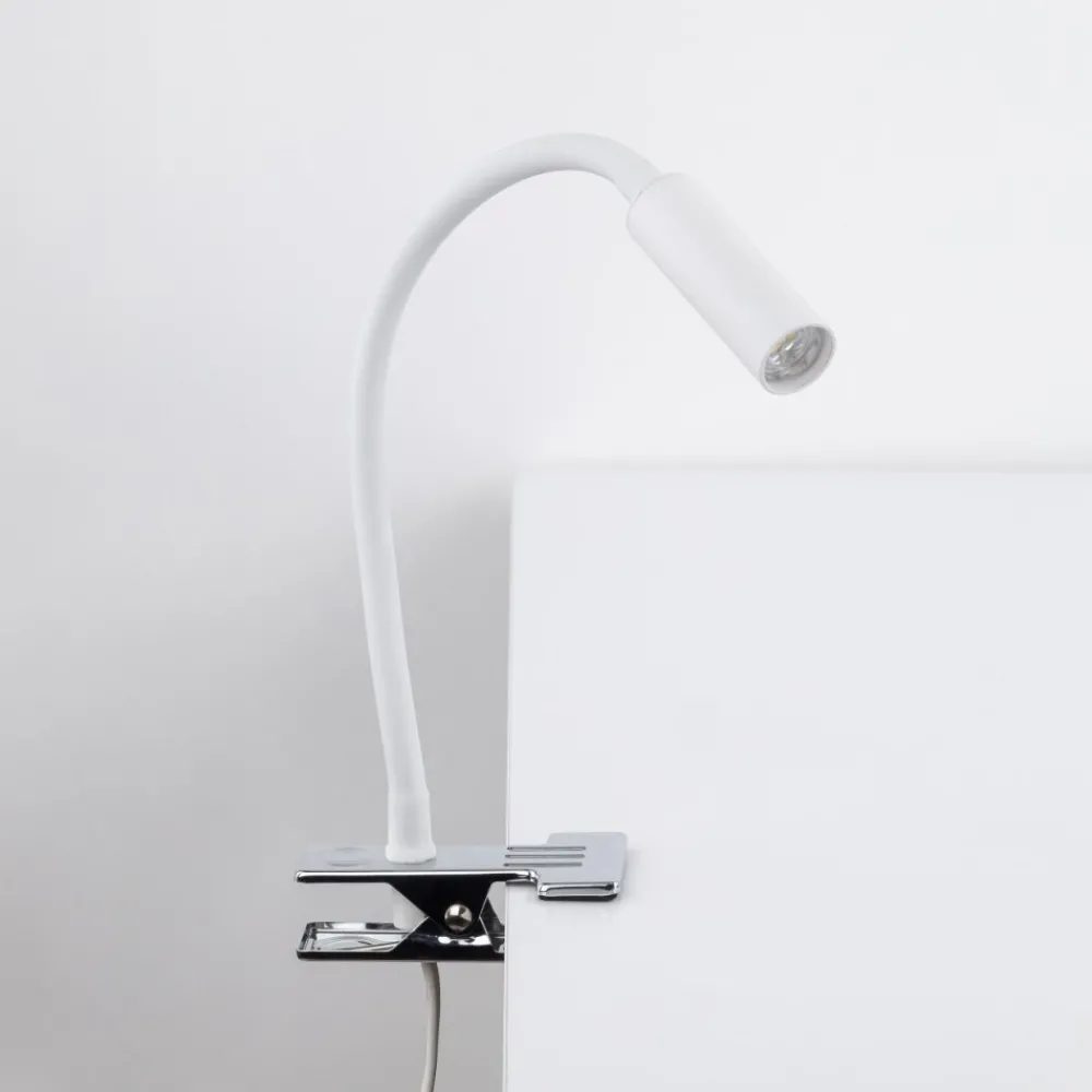 Lampka biurkowa LAGOS biała 1xG9 na klips * TK Lighting Discount