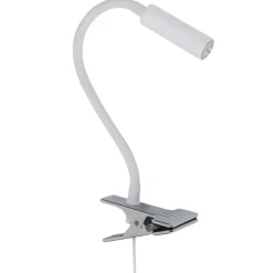 Lampka biurkowa LAGOS biała 1xG9 na klips * TK Lighting Discount