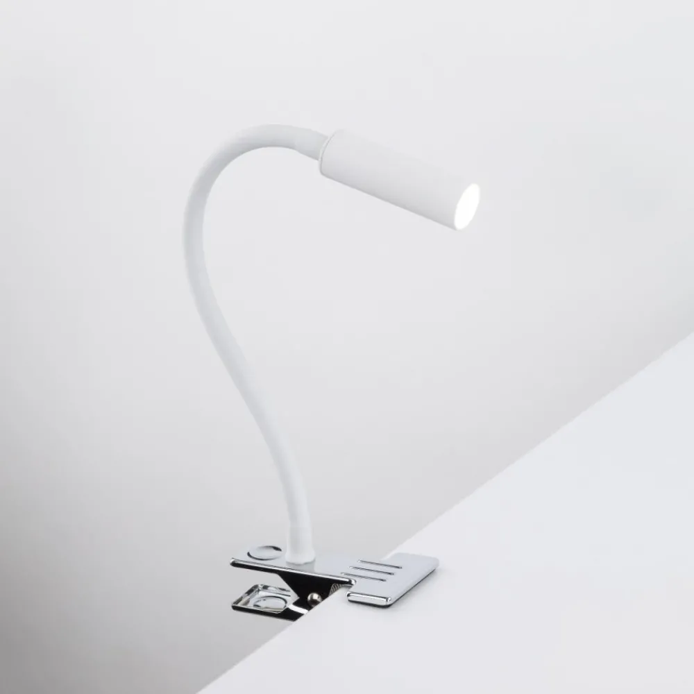 Lampka biurkowa LAGOS biała 1xG9 na klips * TK Lighting Discount