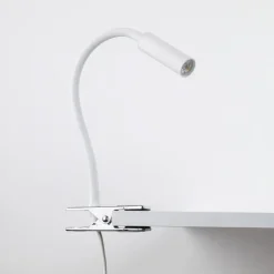 Lampka biurkowa LAGOS biała 1xG9 na klips * TK Lighting Discount