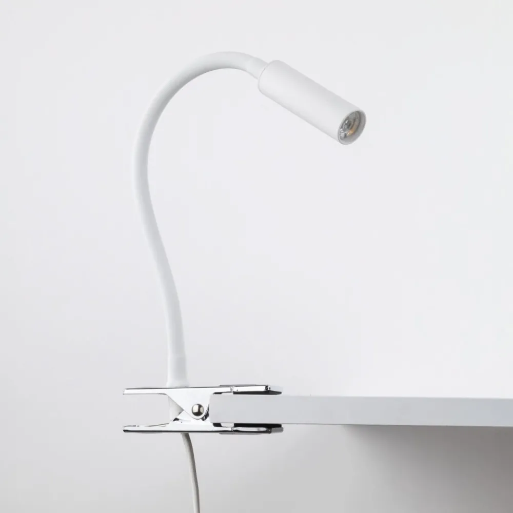 Lampka biurkowa LAGOS biała 1xG9 na klips * TK Lighting Discount