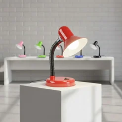 Lampka biurkowa Mentor Czerwony 1xE27 * Eko-light Outlet