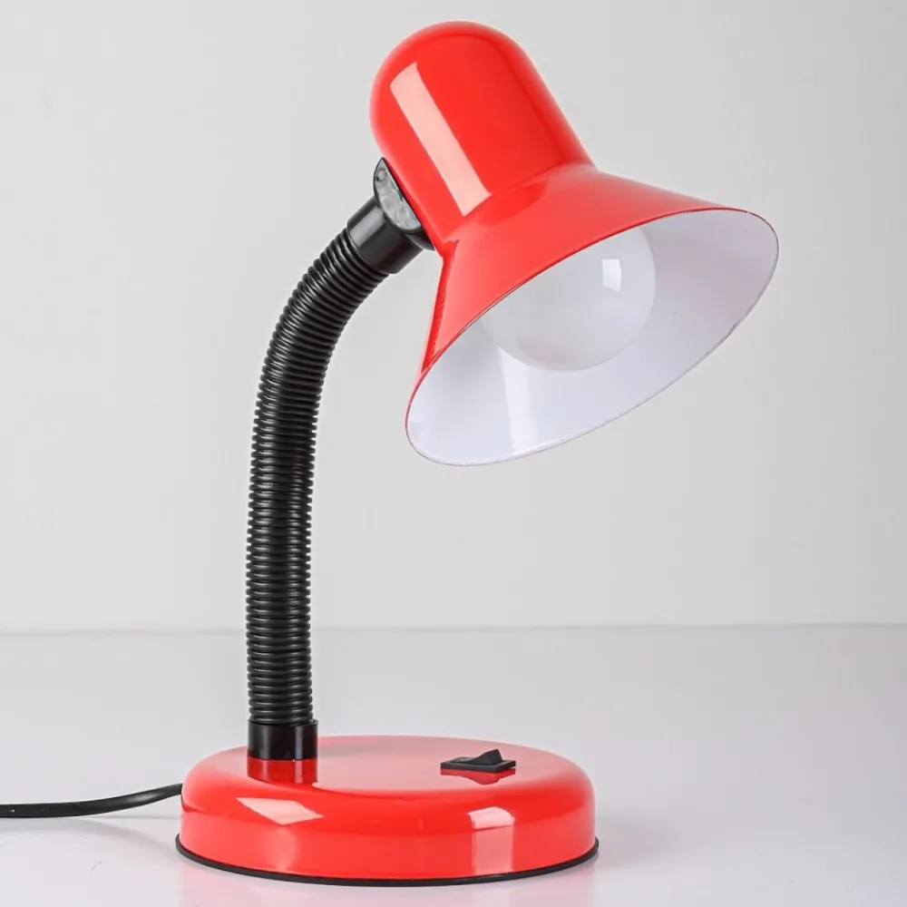 Lampka biurkowa Mentor Czerwony 1xE27 * Eko-light Outlet